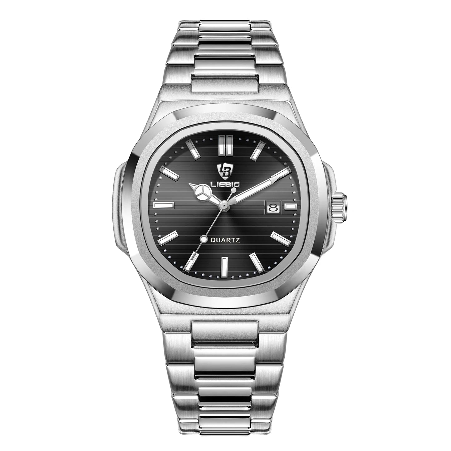 Liebig Luxury Calendar Movement Quartz Watch Wristwatch