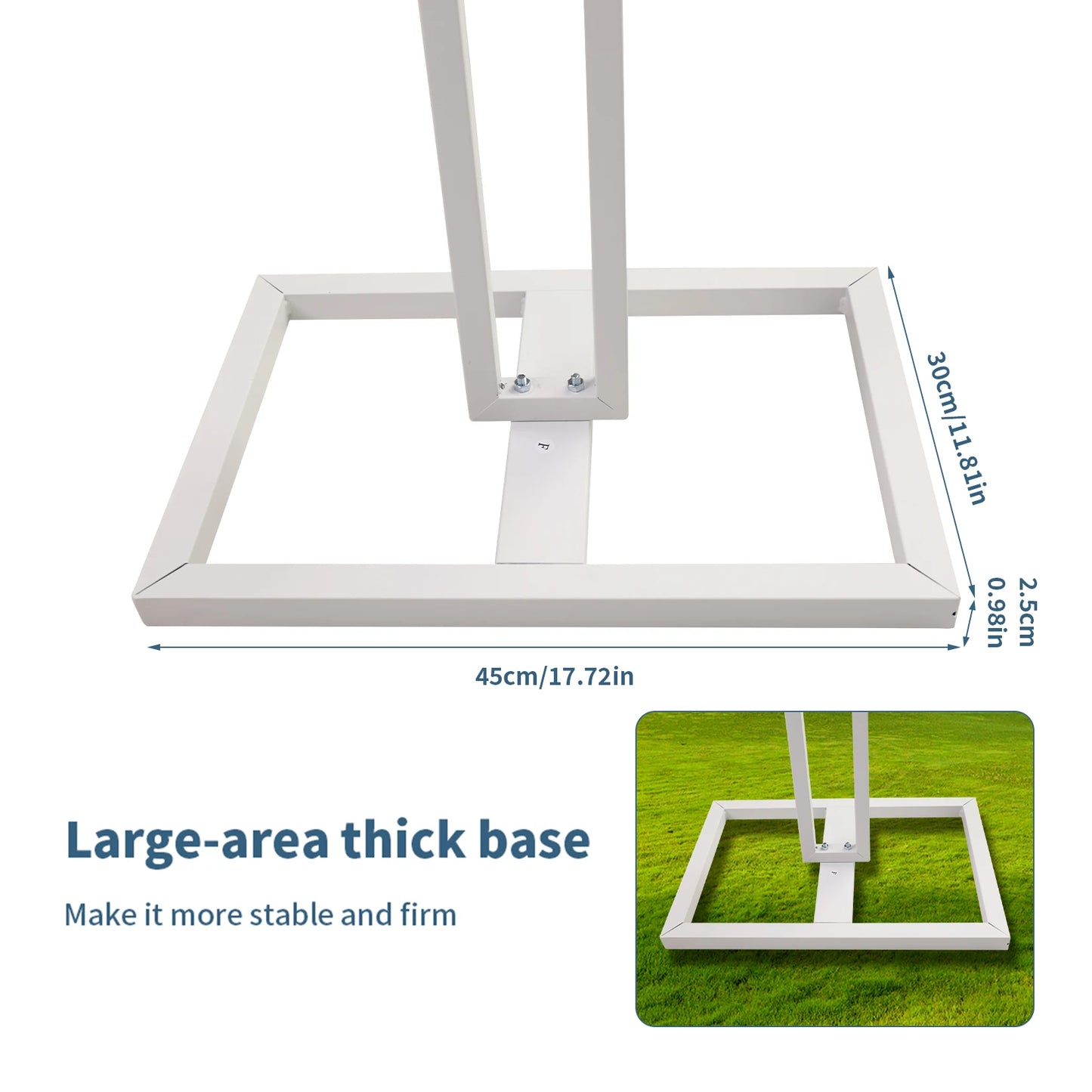 Heavy Duty 4 Post Wedding Backdrop Stage Stand Canopy Tent Chuppah For Outdoor Events Multi Use