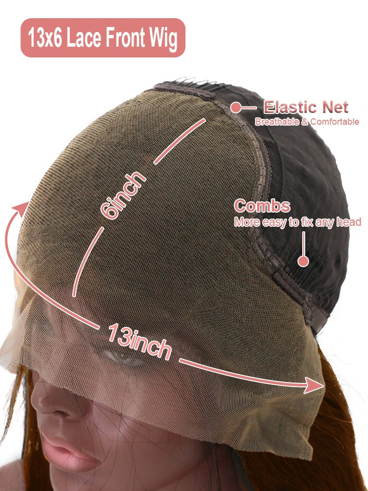 Fiquetel Brazilian Remy Lace Front Water Curly Wig