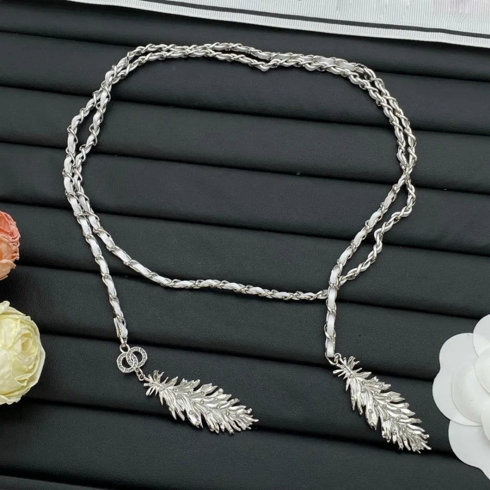 Pet And Lifestyle Depot Feather Elegant Necklace For Women