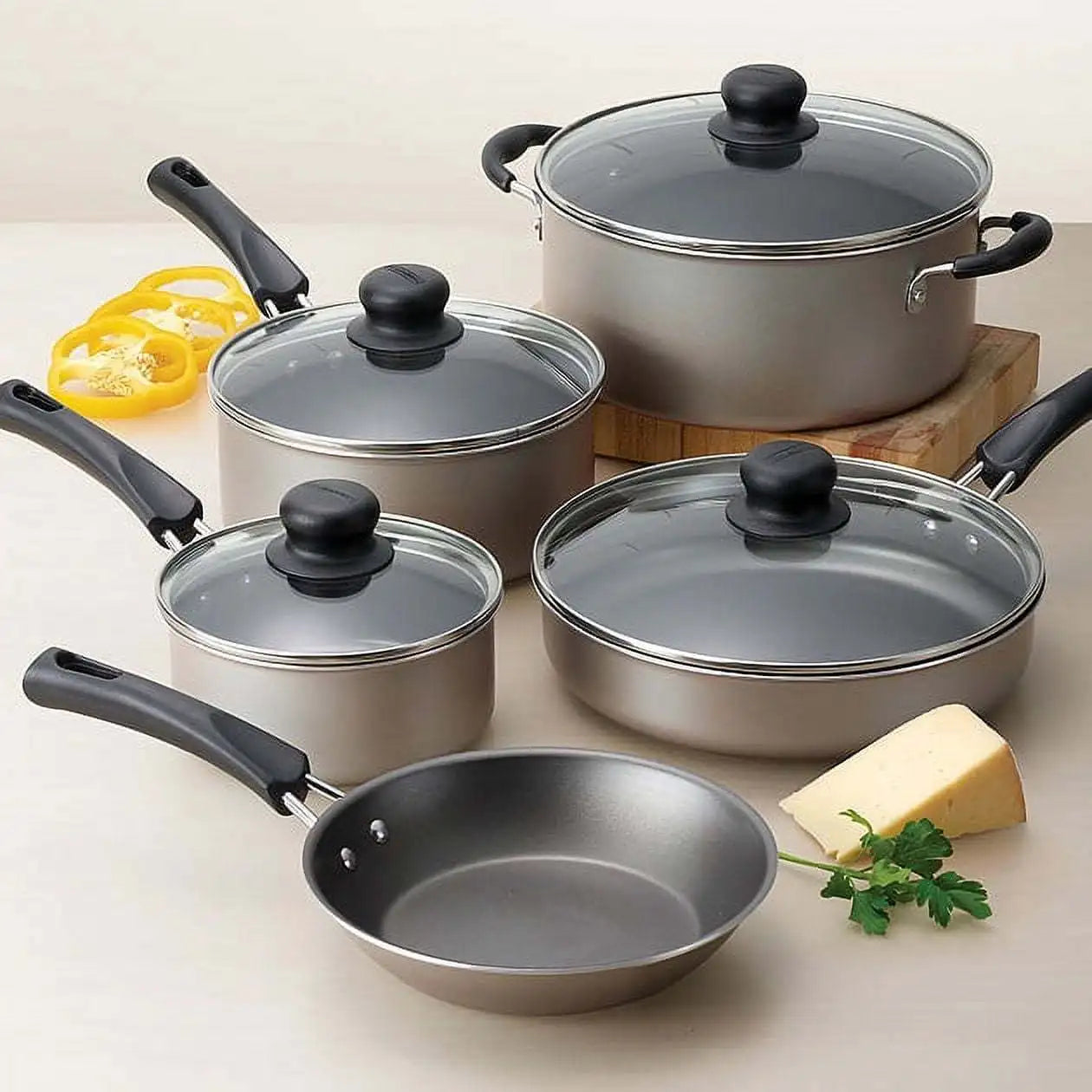 Hign Concerned All Purpose Nonstick Cookware Set Essentials