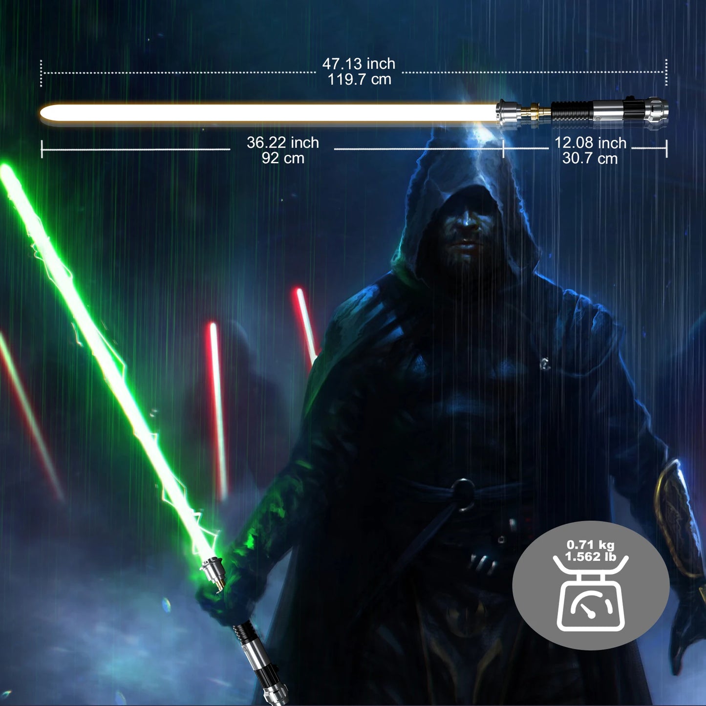 Photon Sabersmiths Obi Wan Kenobi Lightsaber Motion Control Pixel Lightsaber Infinite Colors 34 Sound Fonts