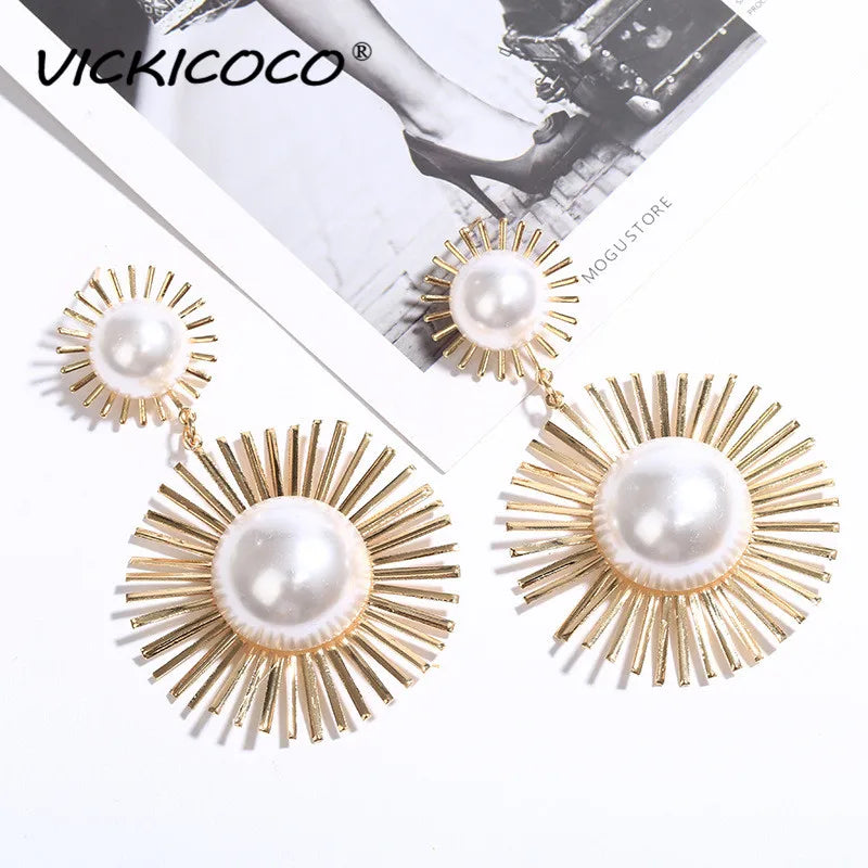 VICKICOCO Steampunk Diamond Sunglasses For Women Round UV400