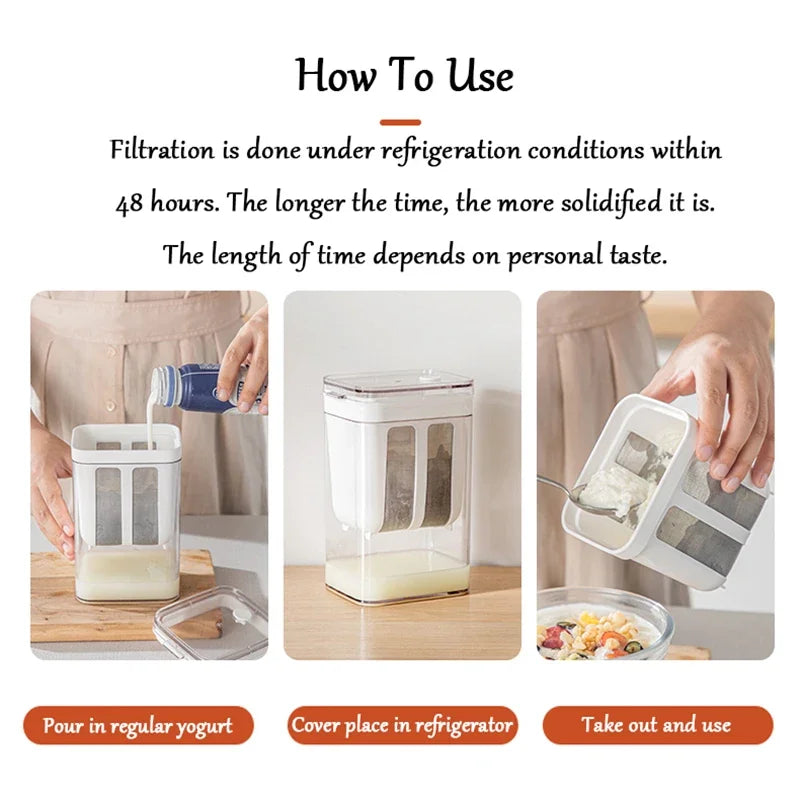 Greek Yogurt Maker Filter Stainless Steel Strainer Whey