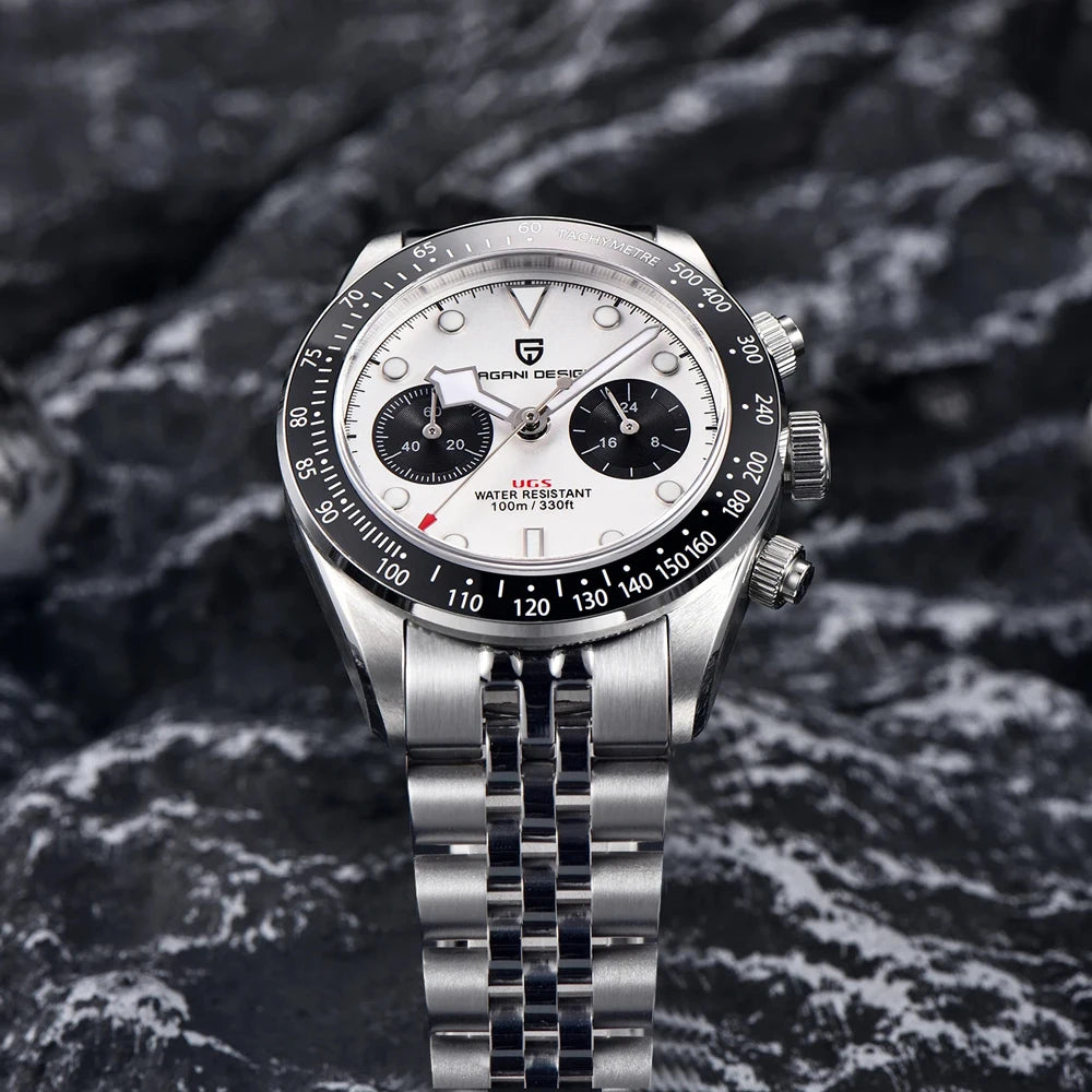 Pagani Design Panda Chronograph Stainless Steel Watch