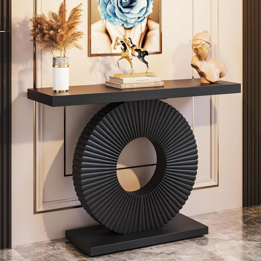 Little Tree Modern Console Table With Geometric Base