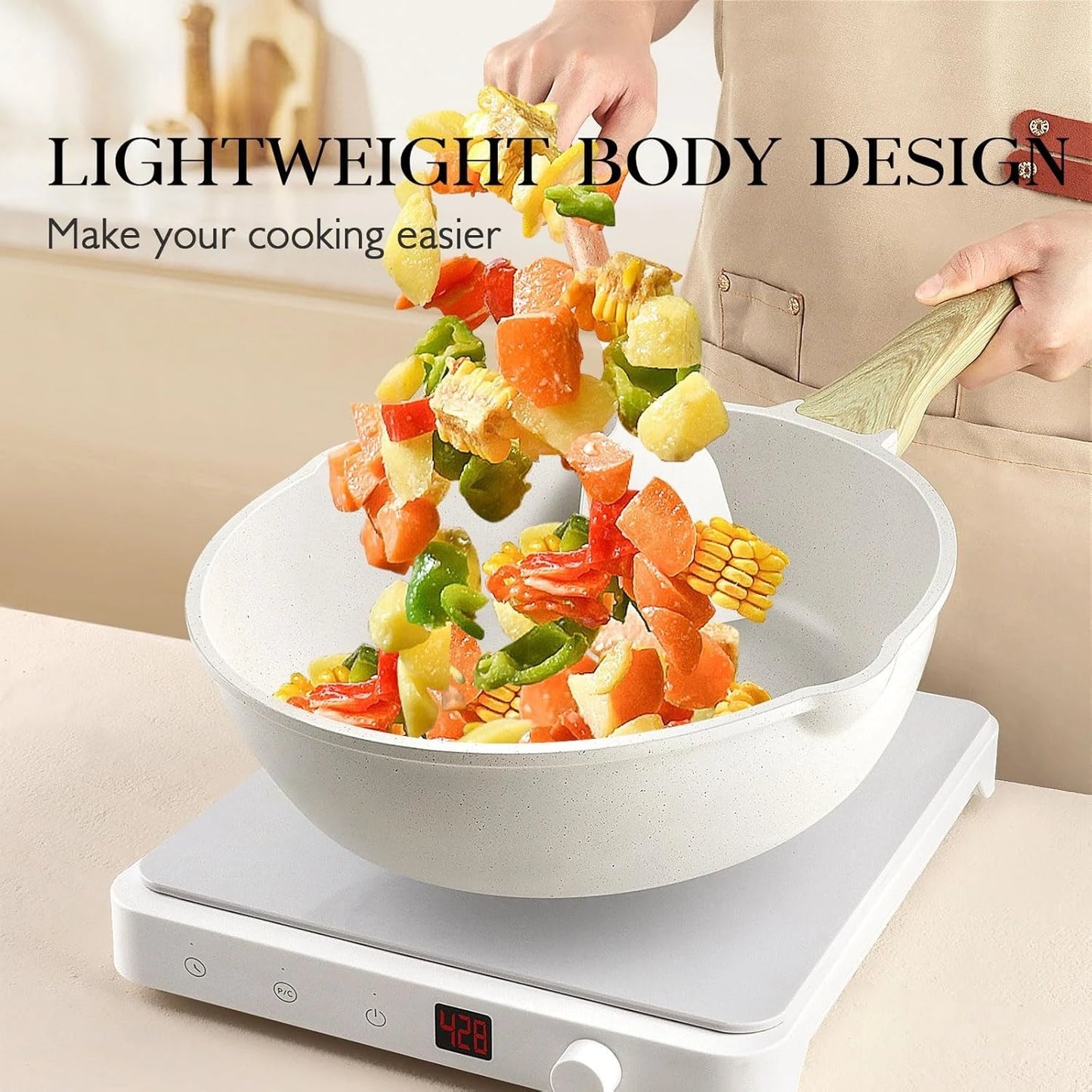 Granite Nonstick Pots And Pans Set Induction Cookware 14