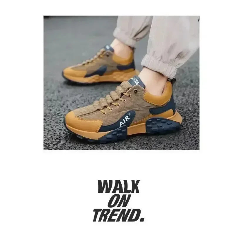 Men Casual Platform Sneakers Breathable Comfortable Shoes