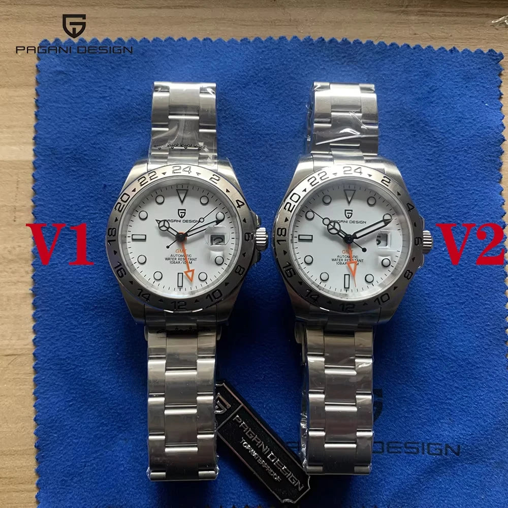 Pagani Design GMT Automatic Stainless Steel Watch For Men