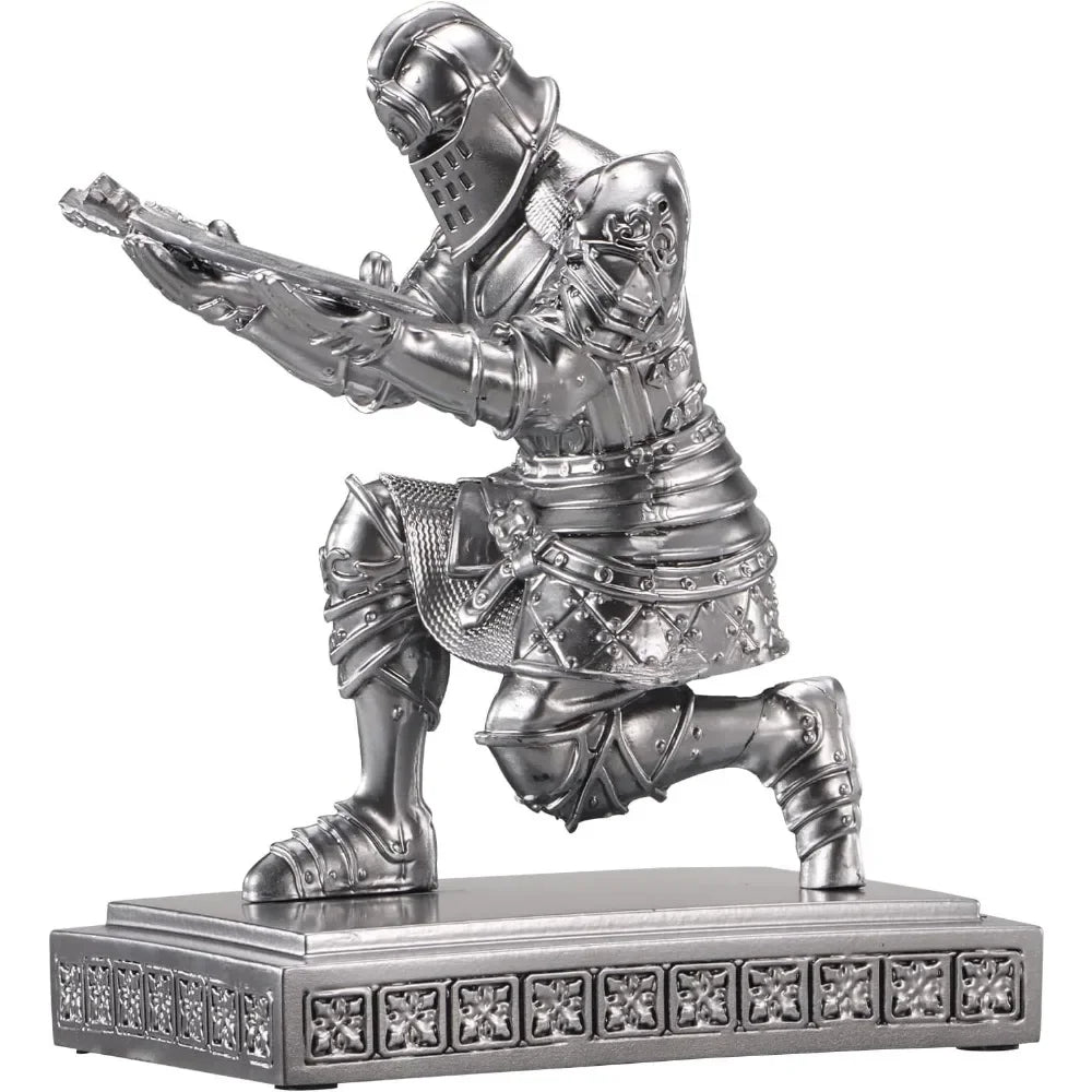 Hign-concerned Knight Pen Holder Desk Statue For Office Decor
