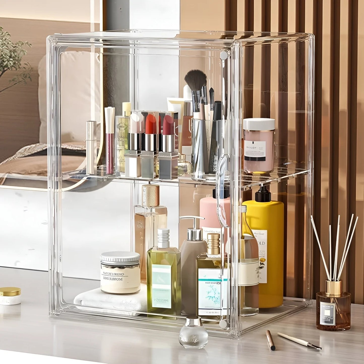 Acrylic Figure Display Case For Collectibles And Jewelry Organizer