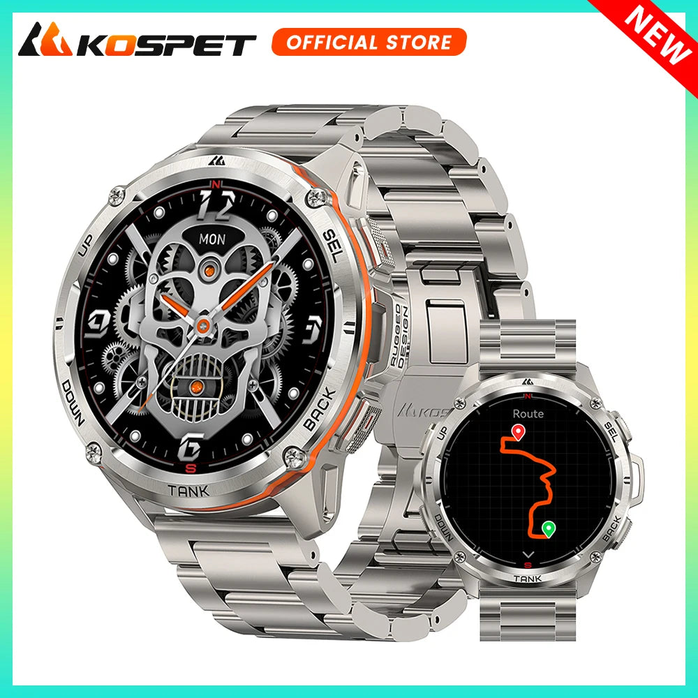 KOSPET Tank T3 Ultra GPS Smartwatch With Altimeter Compass