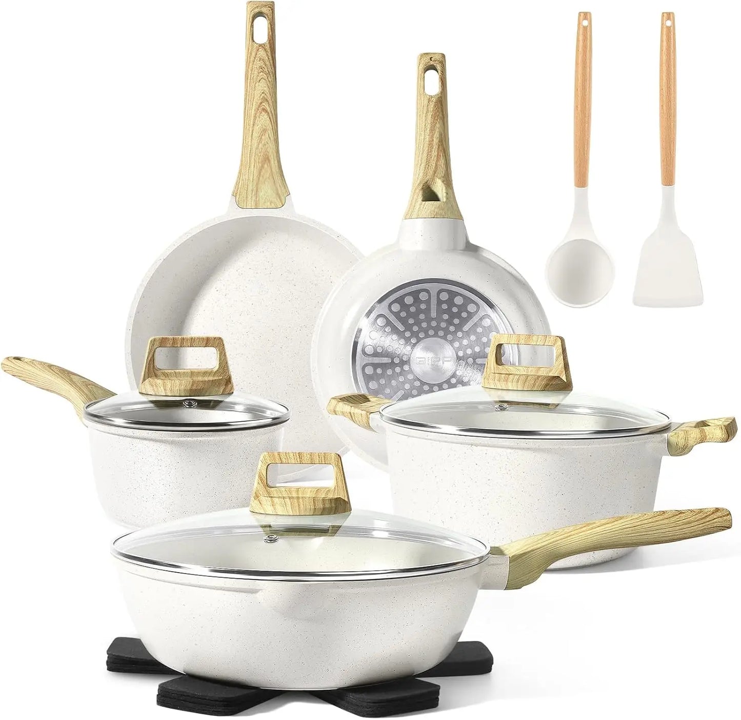Granite Nonstick Pots And Pans Set Induction Cookware 14