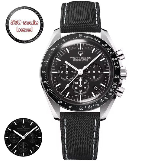 Pagani Design Moon Mens Watch Luxury Quartz AR Sapphire