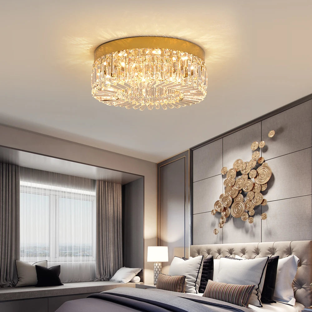 VETRULUS Crystal Ceiling Lamp For Living Room Modern Luxury Chandelier