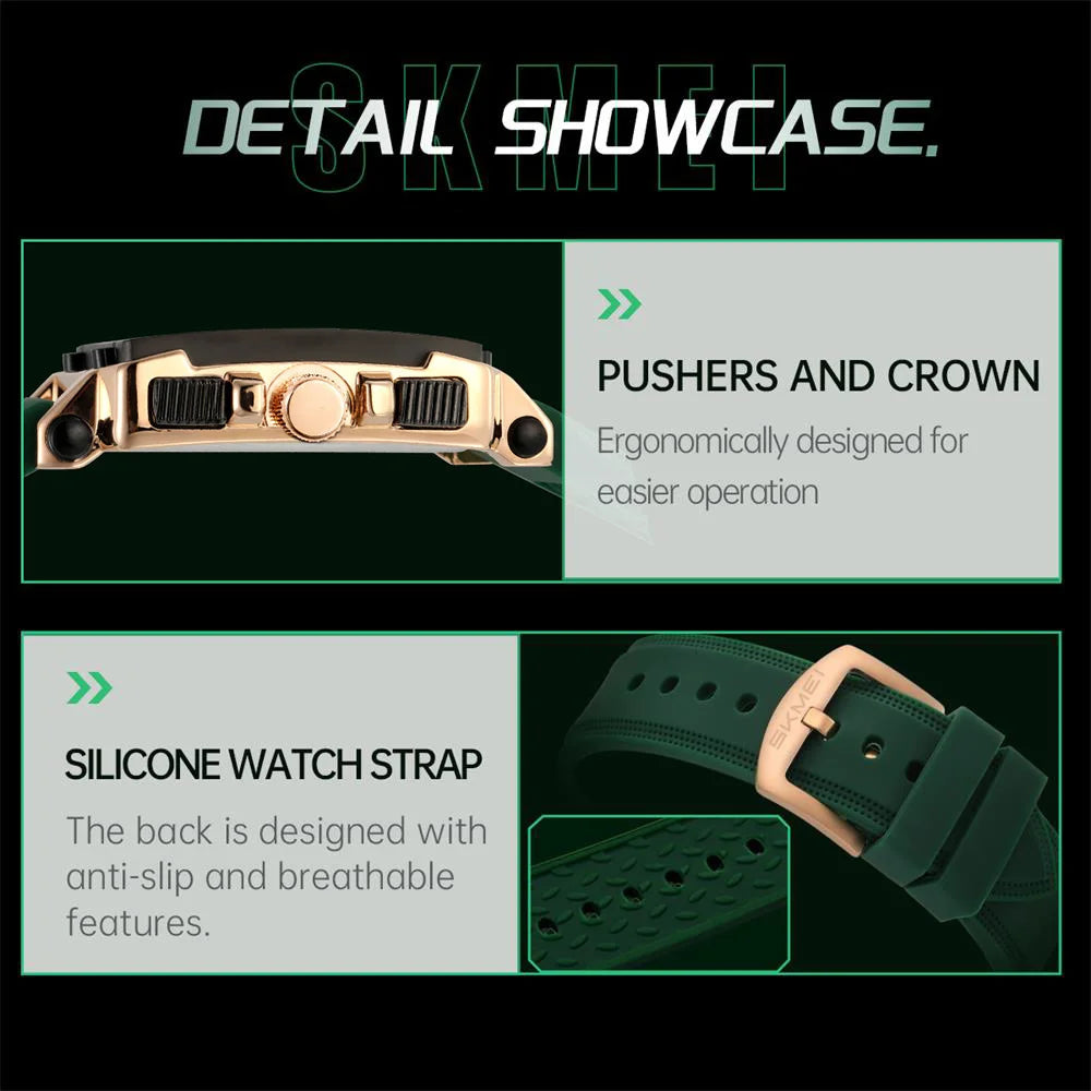 SKMEI Luxury Waterproof Quartz Watch Date For Men Women