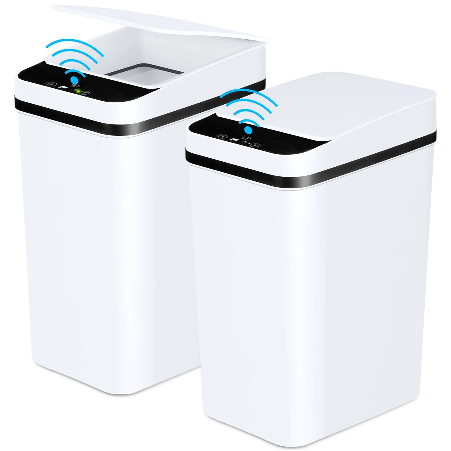 Pet And Lifestyle Depot Touchless Bathroom Trash Cans Slim