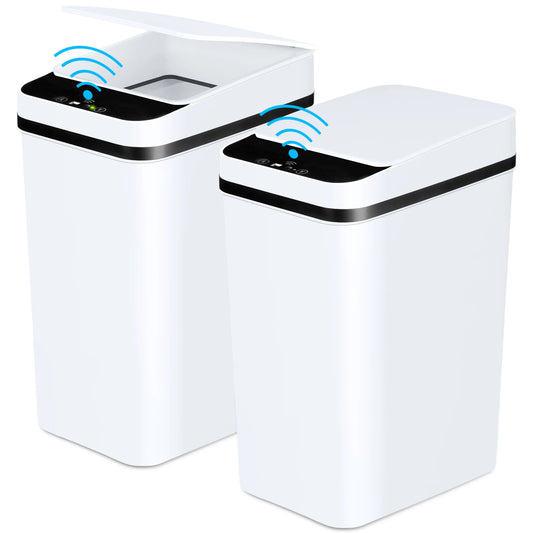 Pet And Lifestyle Depot Touchless Bathroom Trash Cans Slim