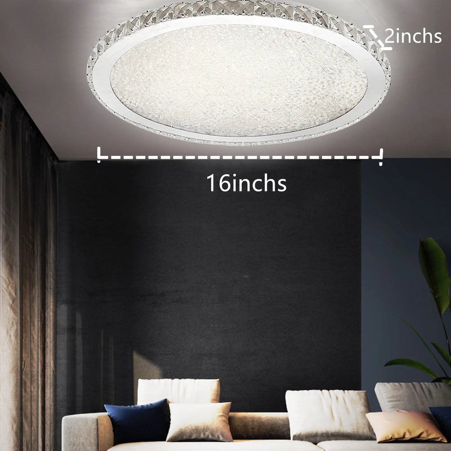 LoyalHeartDY Modern Crystal Ceiling Light Pendant Lamp