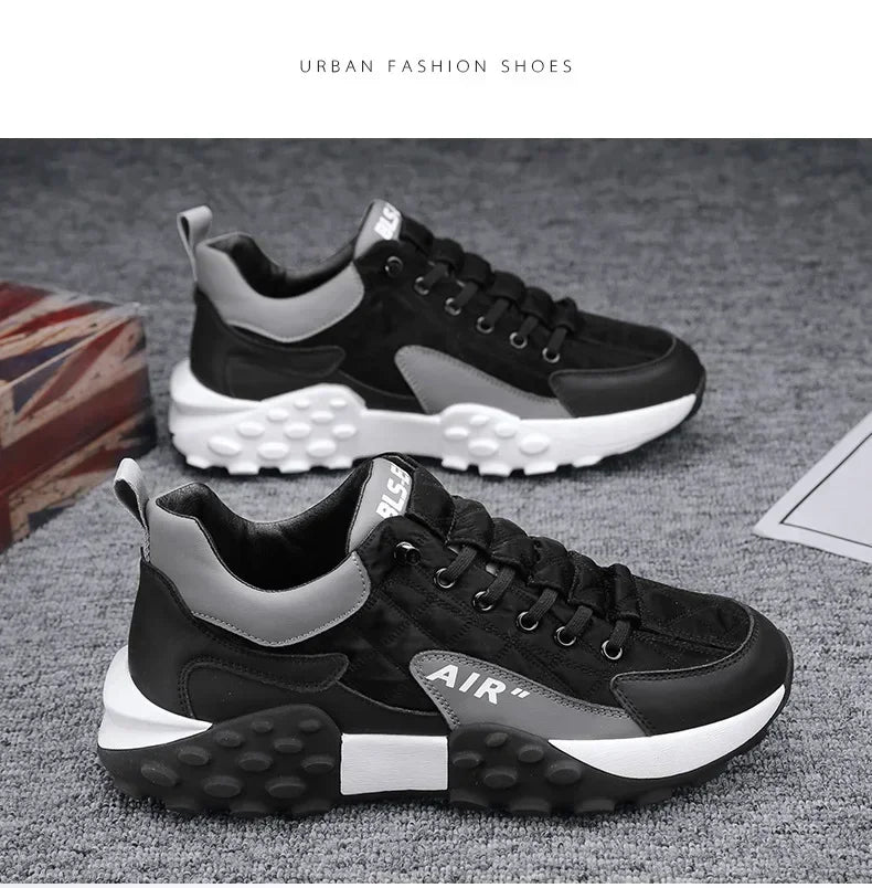 Men Casual Platform Sneakers Breathable Comfortable Shoes