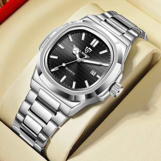 Liebig Luxury Calendar Movement Quartz Watch Wristwatch
