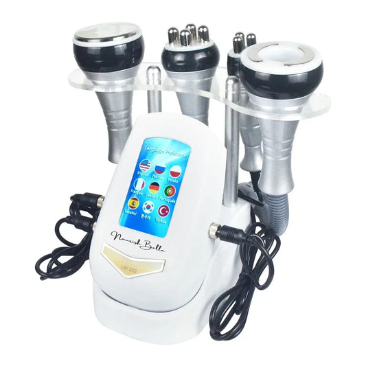 Missheart 4 In 140K Cavitation Ultrasonic Body Slimming Machine Beauty Device Vacuum Suction Facial Massager