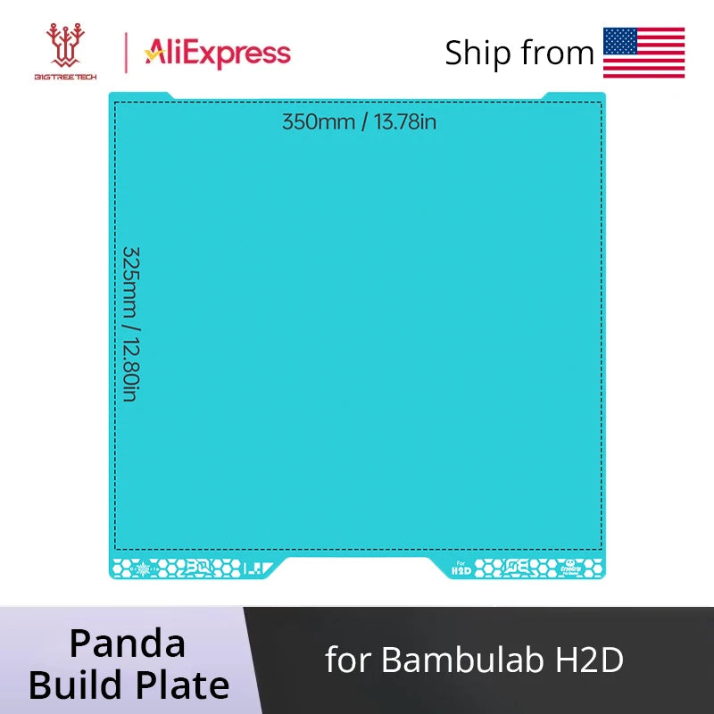 BIGTREETECH Panda CryoGrip Pro Double Sided Build Plate H2D