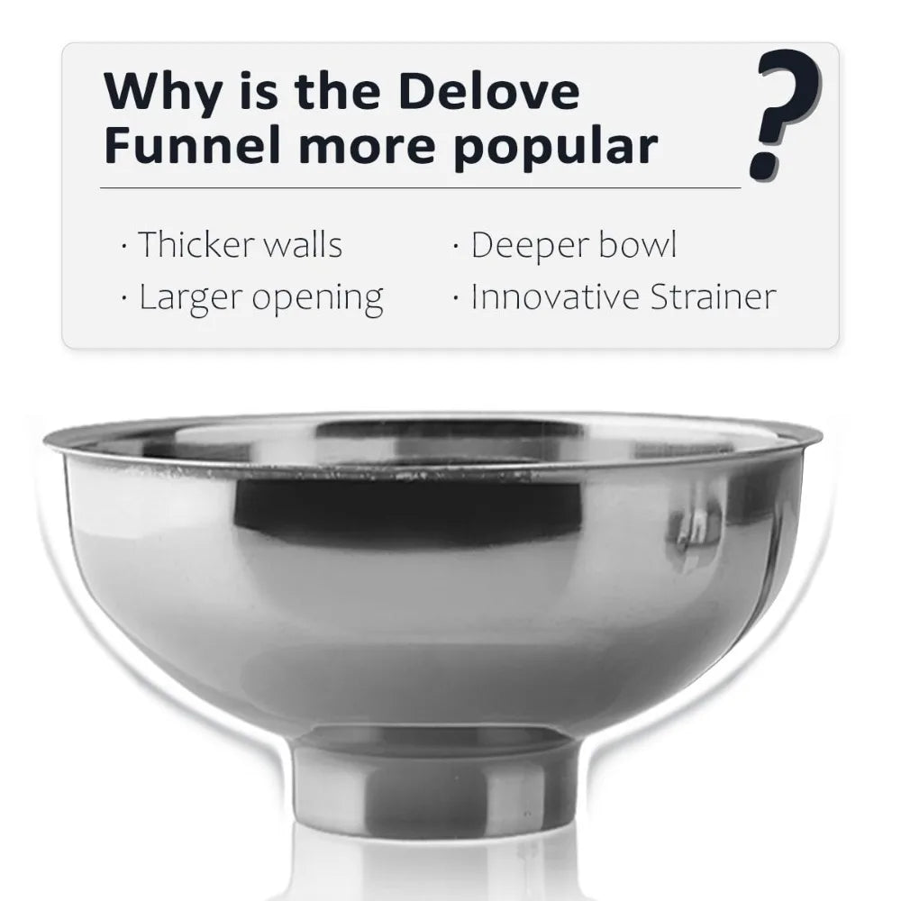 Canning Funnel With Filter For Mason Jars Wide Mouth Set