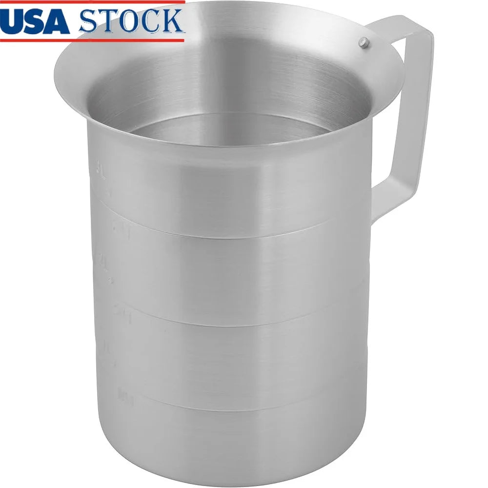 XMSJ Aluminum Measuring Cup Grooves Spill Proof Design