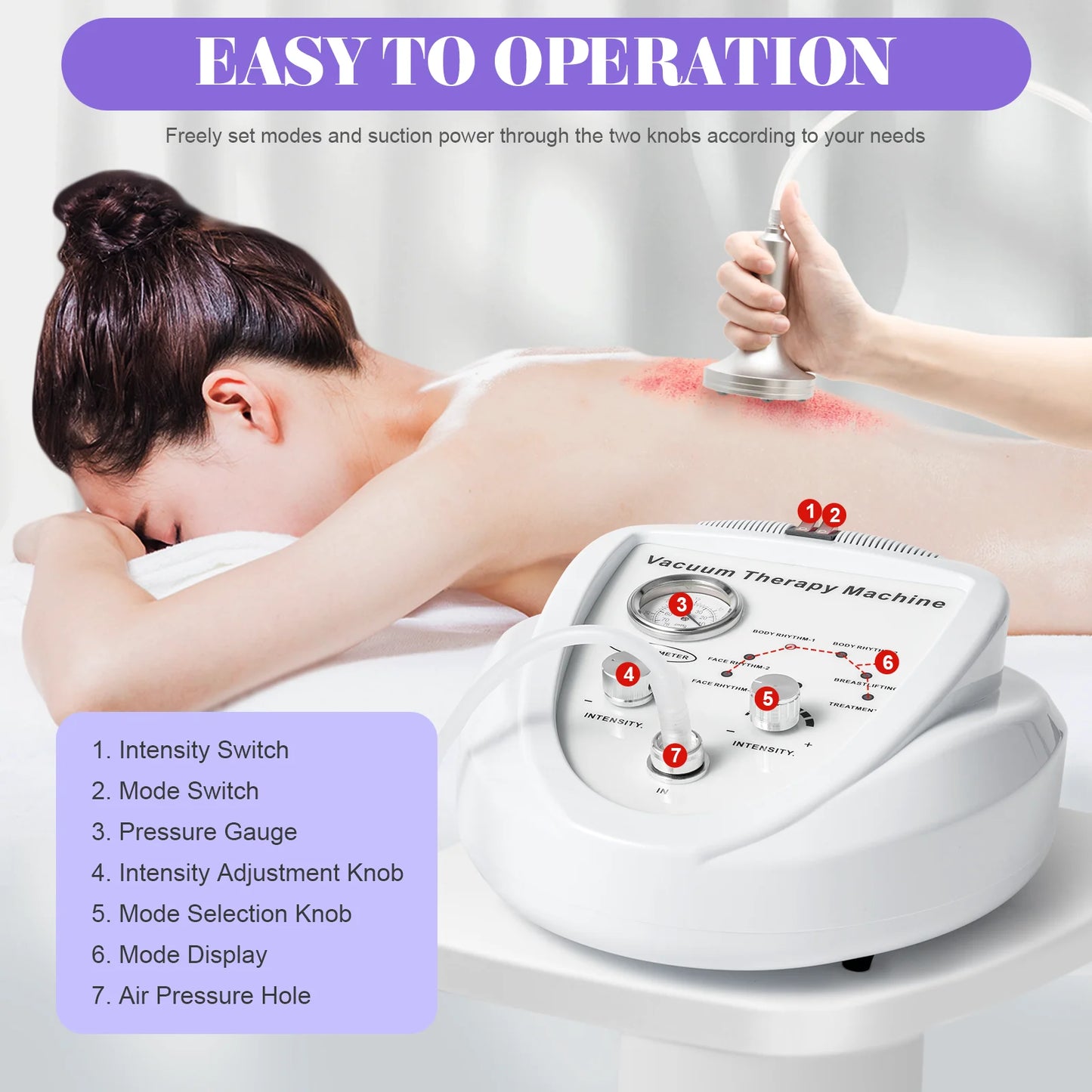Electric Vacuum Massager For Breast And Butt Lifting