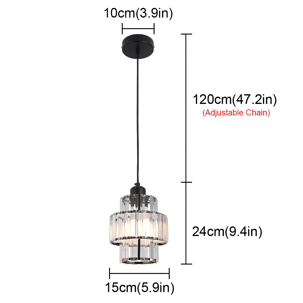 Vetrulus Crystal Pendant Light LED Chandelier Nordic Opulent Ceiling LuminaireSeries