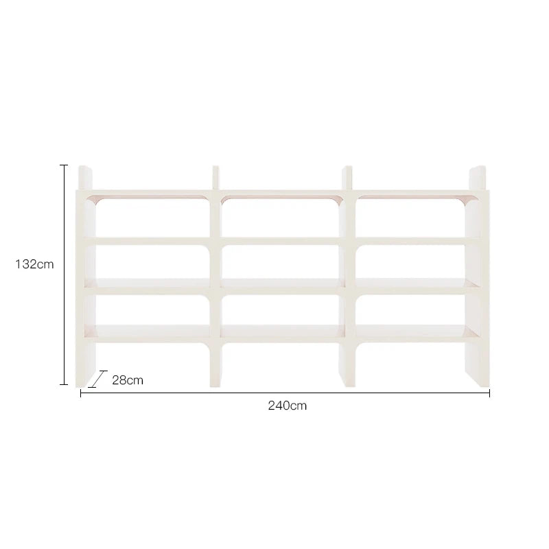 DECOPAI Nordic Modern Multi Function Storage Bookshelf and Side Table
