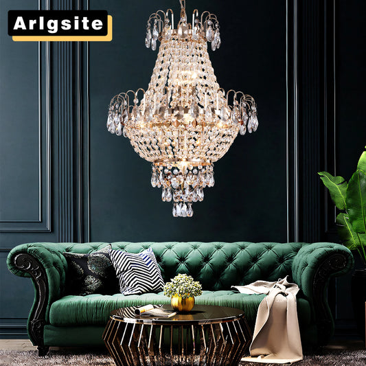 ARLGSITE Luxury Crystal Chandelier Pendant Light With K9 Crystals
