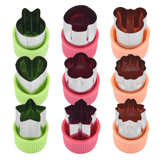 GOT-TOG Star Heart Shape Vegetable Cutter 3Pcs Stainless