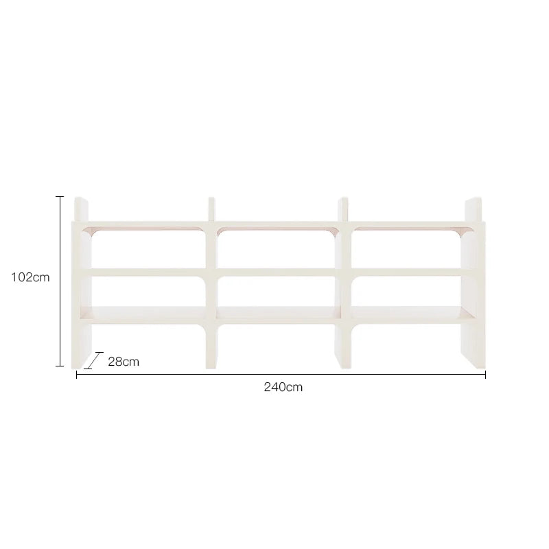 DECOPAI Nordic Modern Multi Function Storage Bookshelf and Side Table
