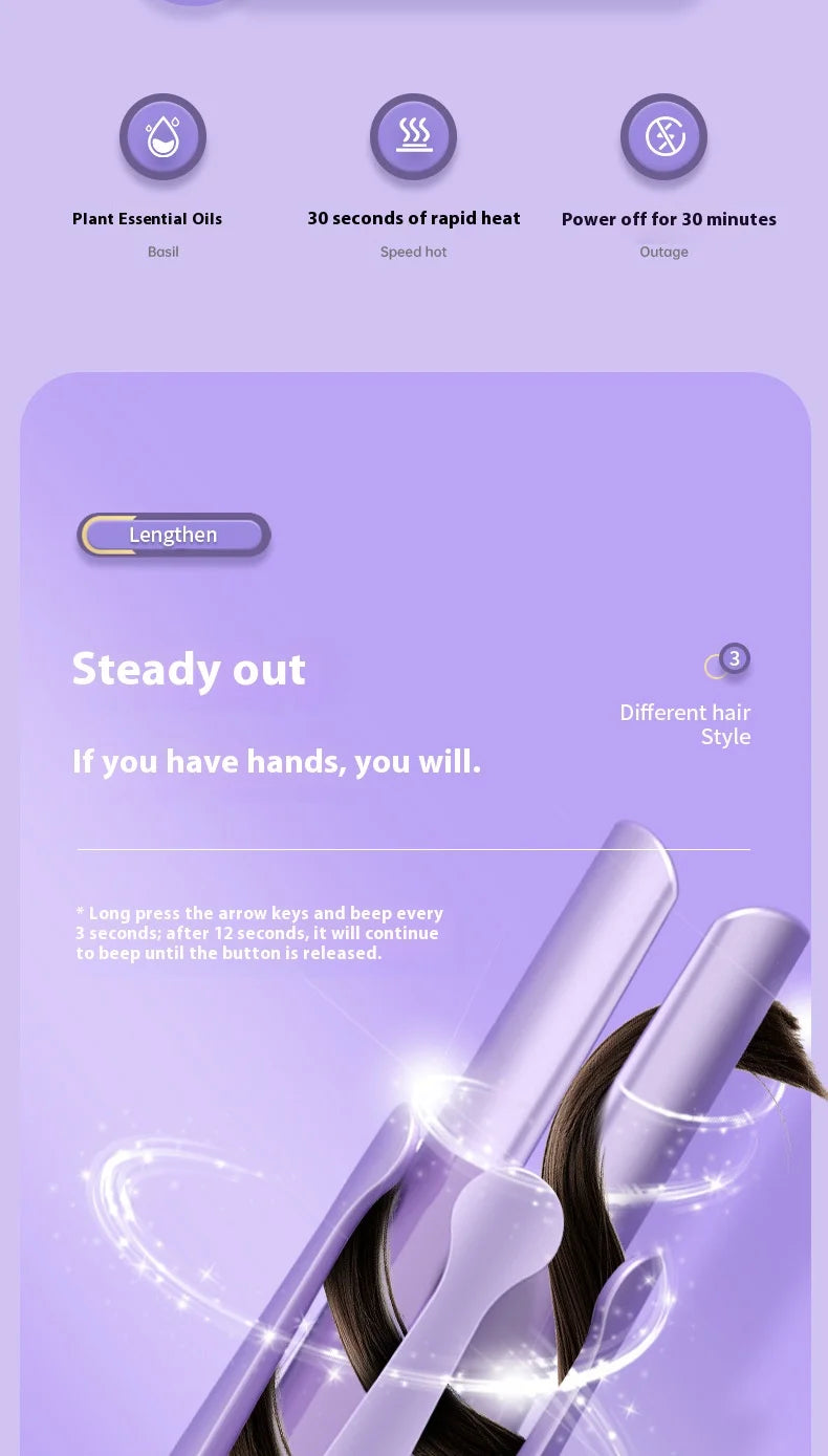 Commodity 2 In 1 Automatic Curler Ceramic Rotating Wand