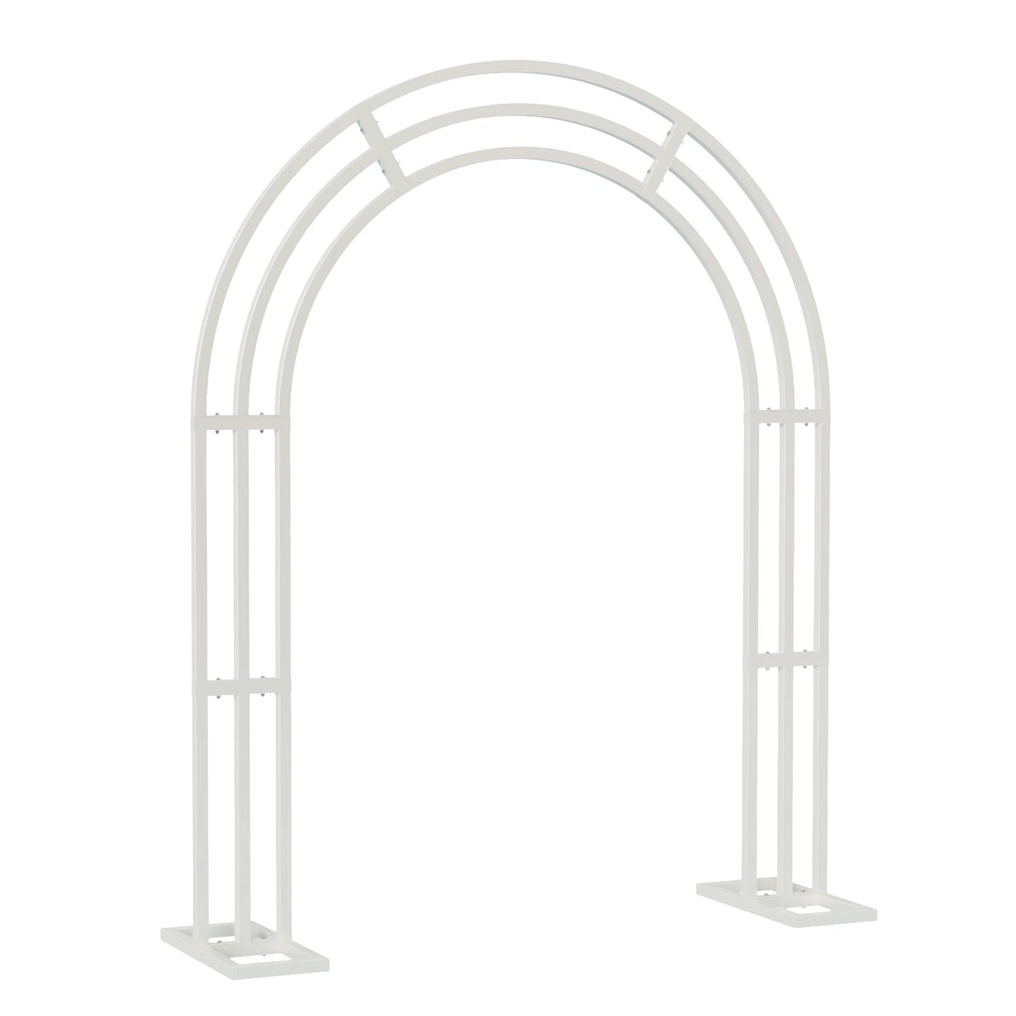 Wedding Arch Stand 3 Layer Balloon Backdrop Metal Arch Frame Pergola For Events Celebrations
