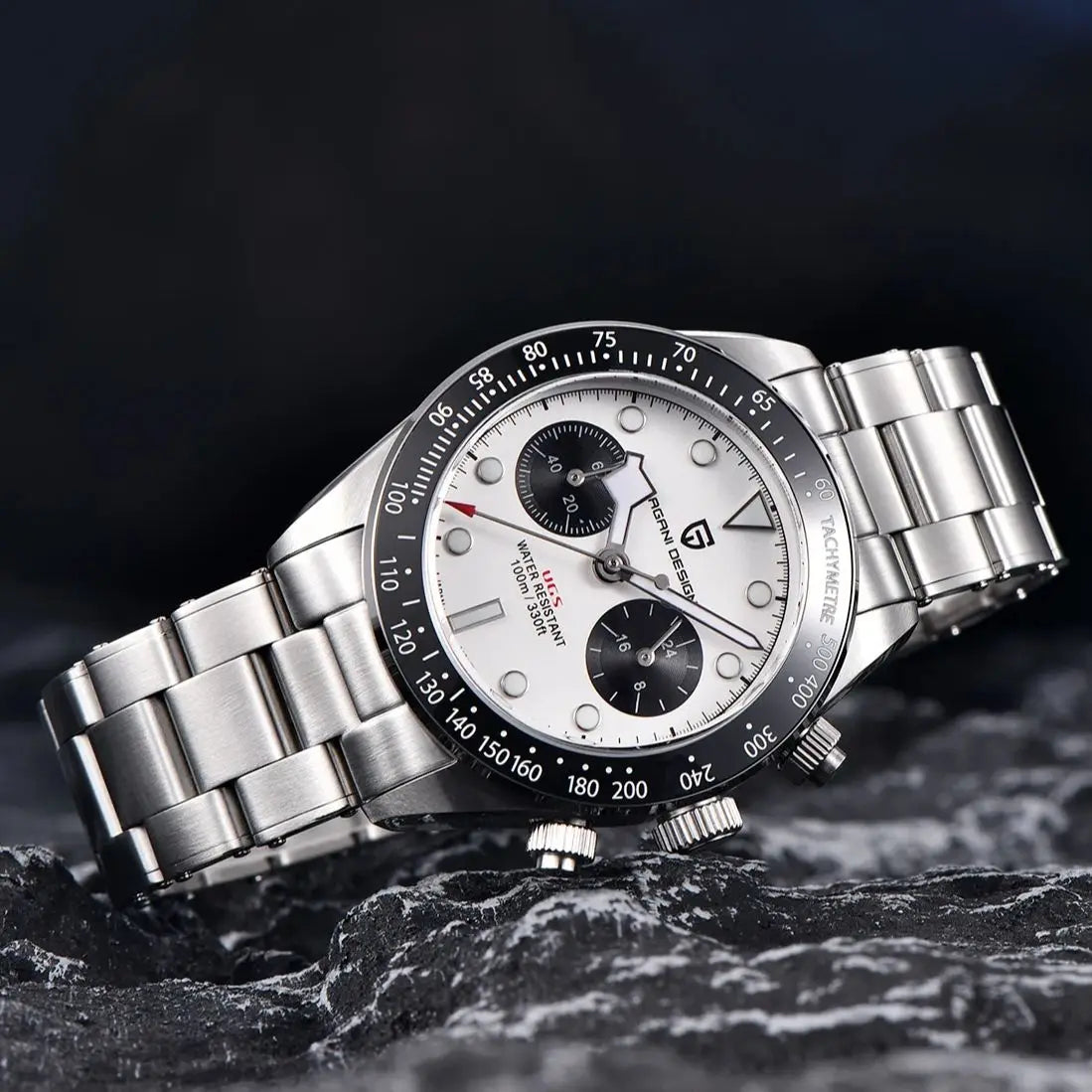 Pagani Design Panda Chronograph Stainless Steel Watch