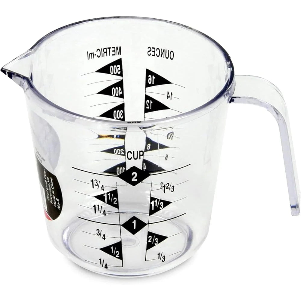 XMSJ Clear Plastic Measuring Cup Easy Read US Metric
