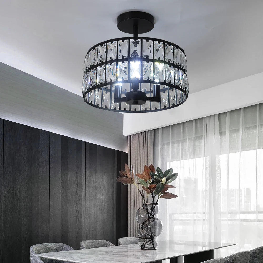 Vetrulus Crystal Pendant Light LED Chandelier Nordic Opulent Ceiling LuminaireSeries