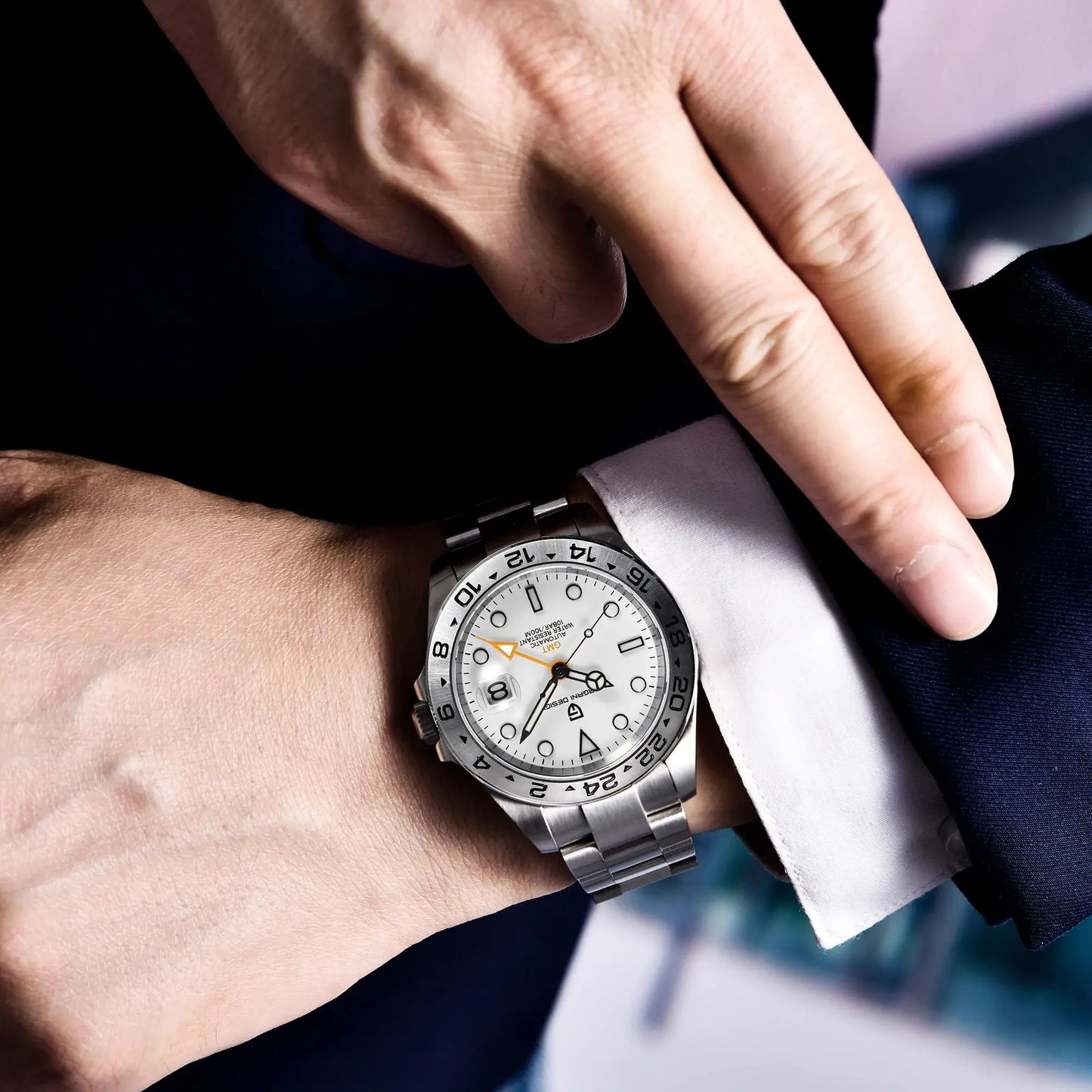 Pagani Design GMT Automatic Stainless Steel Watch For Men