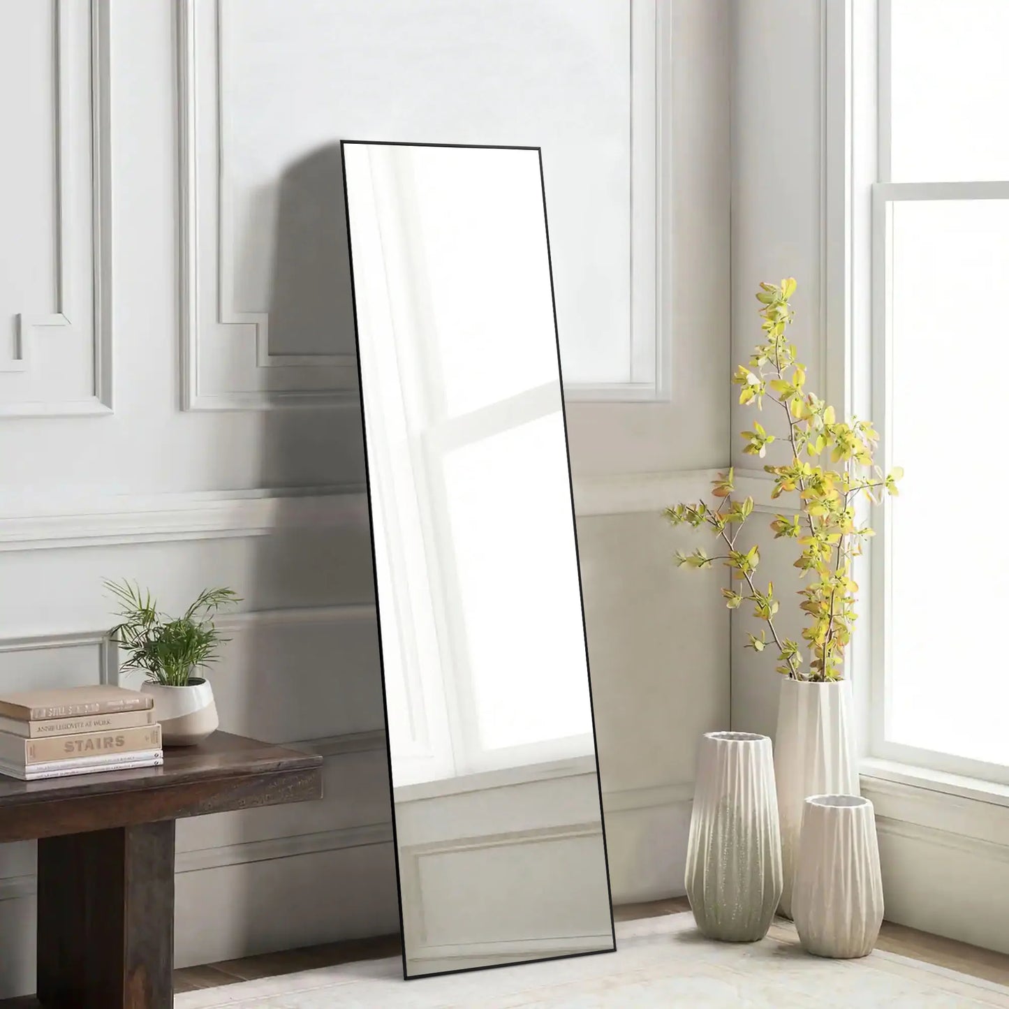 JHK Full Body Wall Mirror Aluminum Frame For Bathroom Bedroom