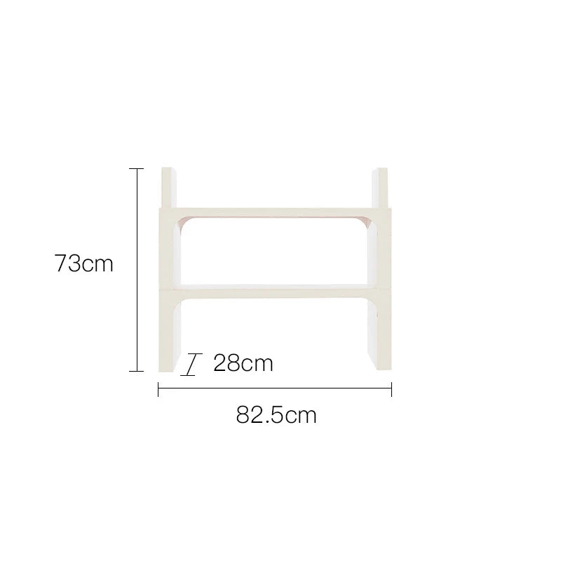 DECOPAI Nordic Modern Multi Function Storage Bookshelf and Side Table