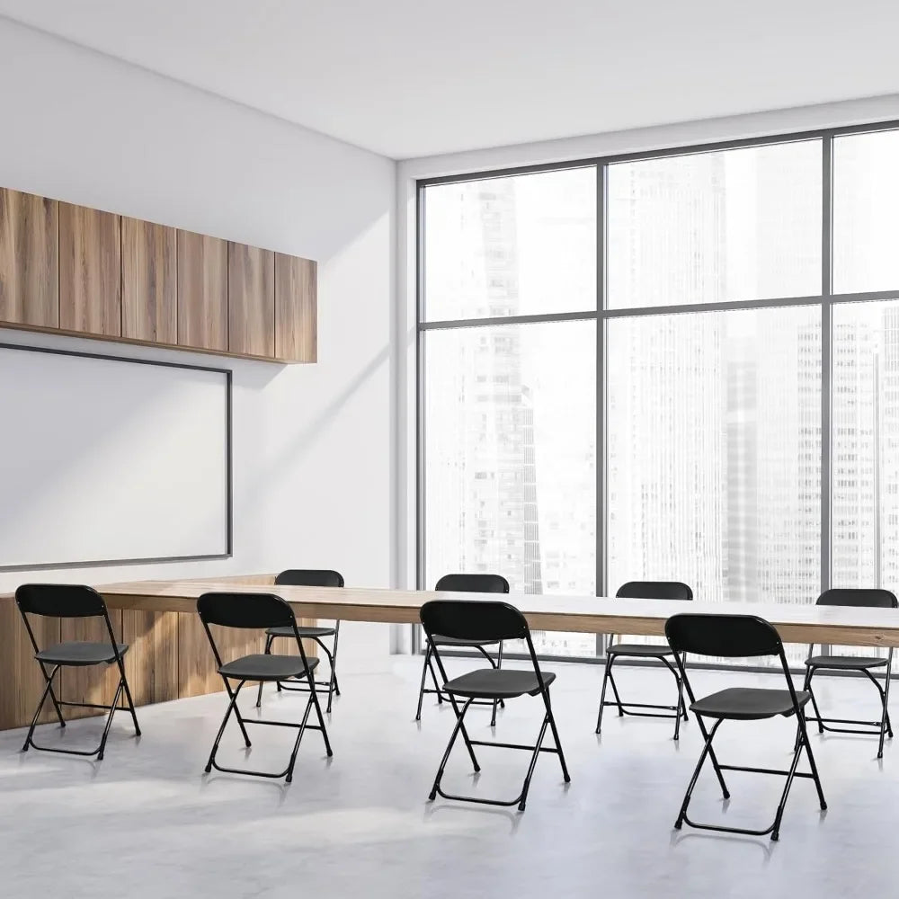 Angduo Folding Chairs Plastic Stackable Indoor Outdoor For Events