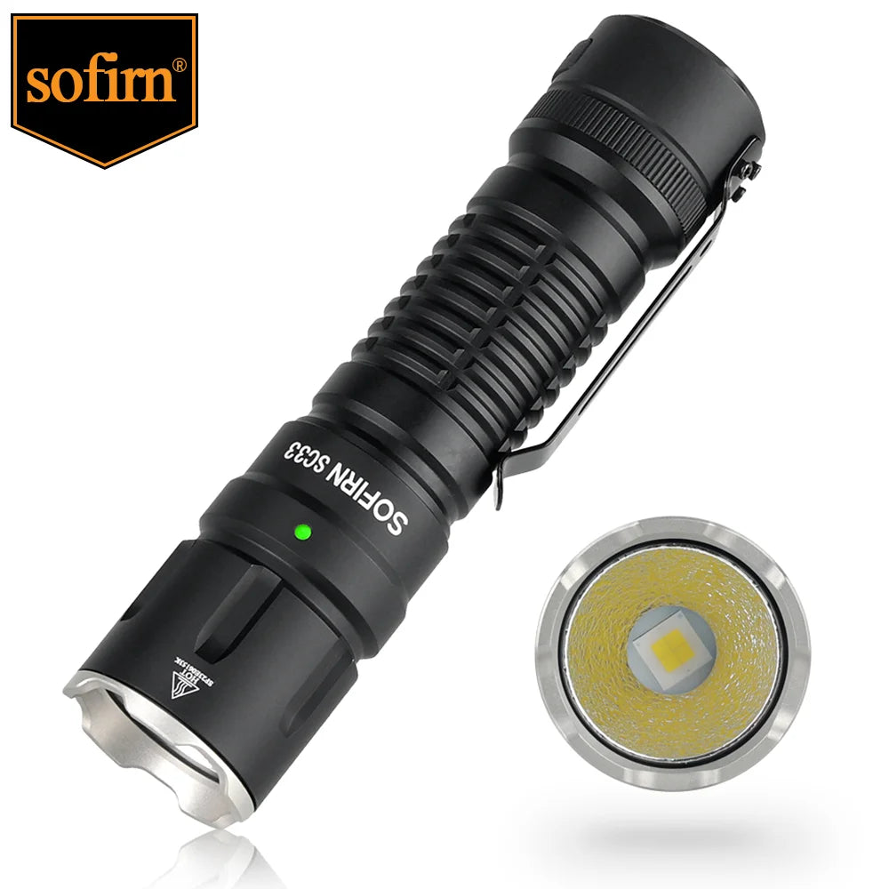 Sofirn SC33 XHP70.3 HI LED Flashlight 5200lm Rechargeable