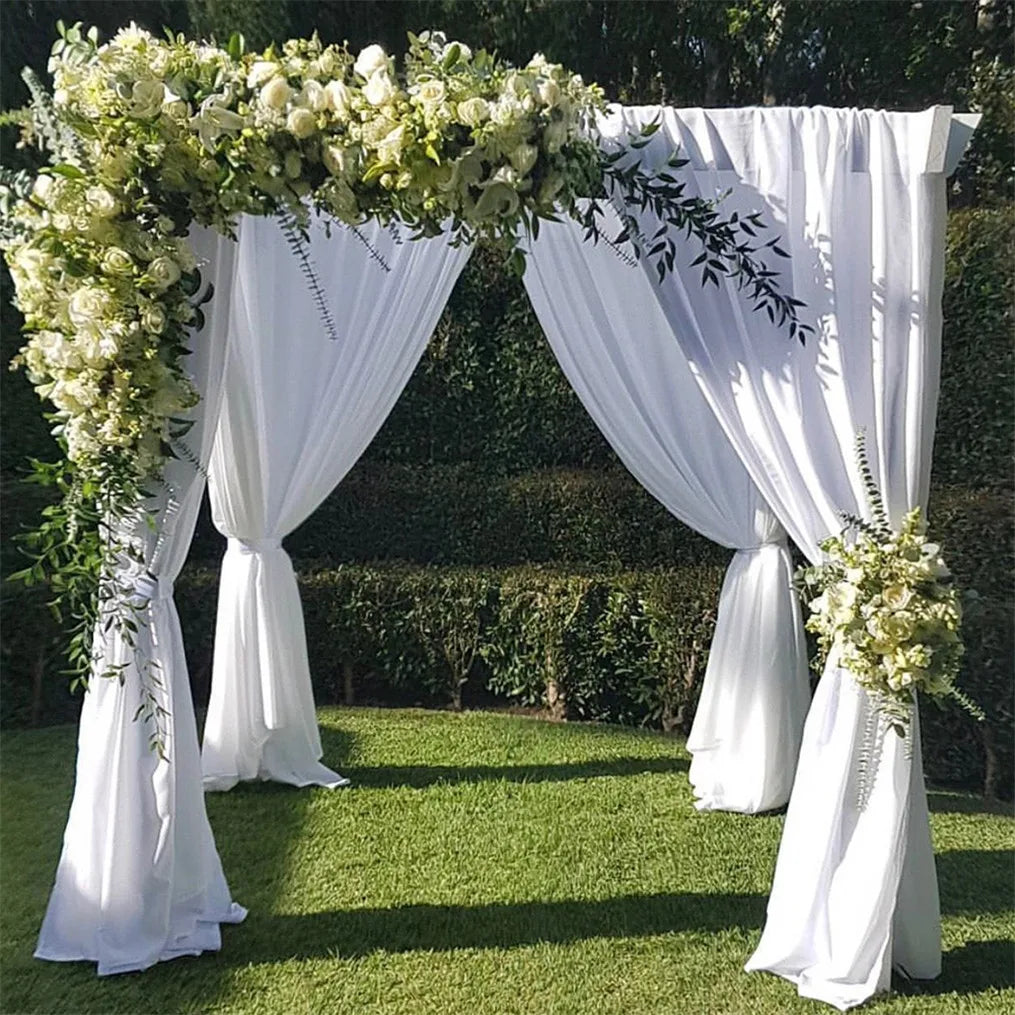 Heavy Duty 4 Post Wedding Backdrop Stage Stand Canopy Tent Chuppah For Outdoor Events Multi Use