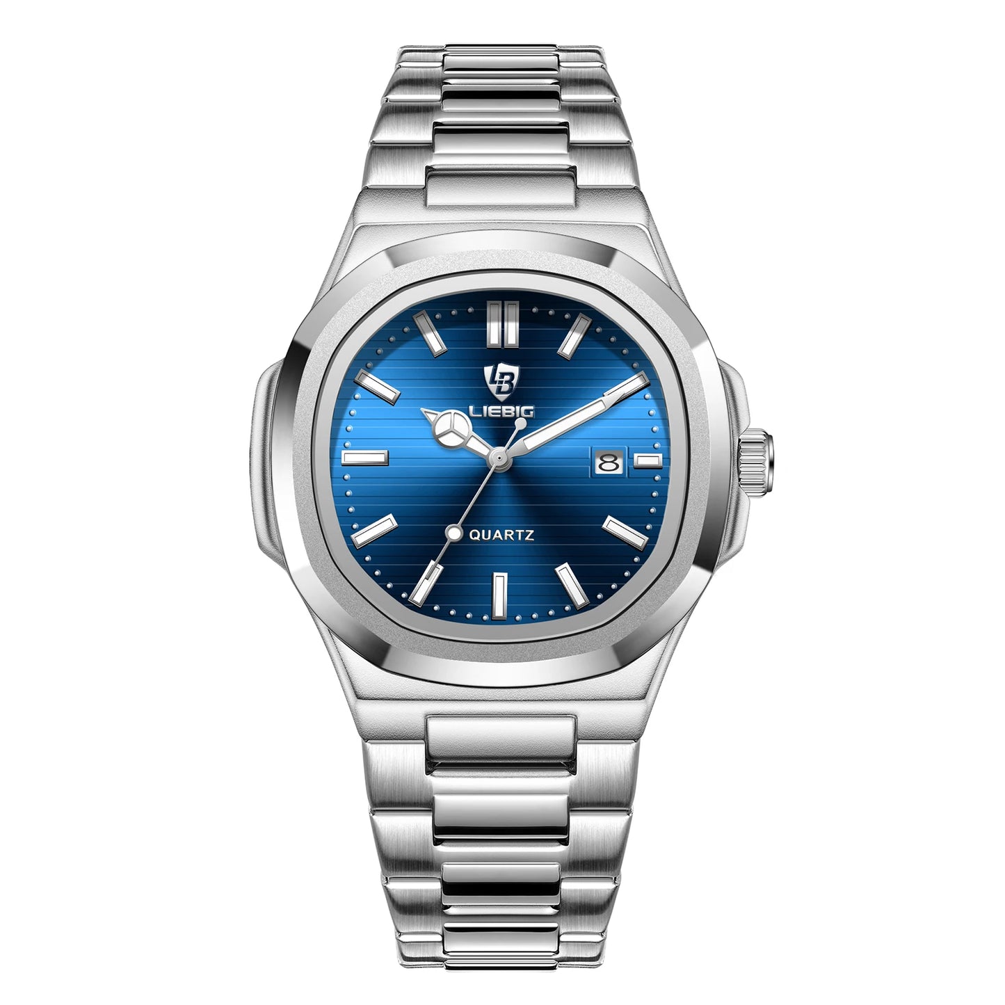 Liebig Luxury Calendar Movement Quartz Watch Wristwatch