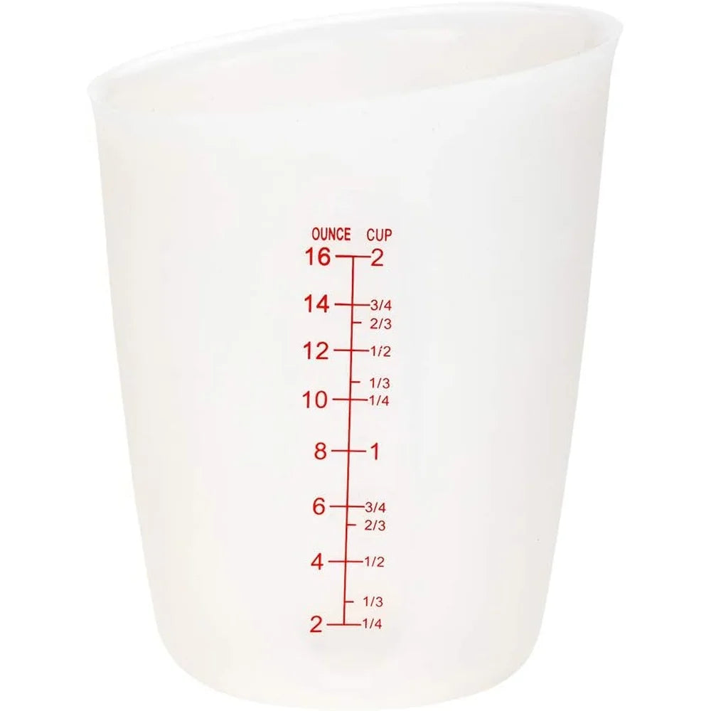 XMSJ Silicone Measuring Cup Heat Resistant Microwave Safe