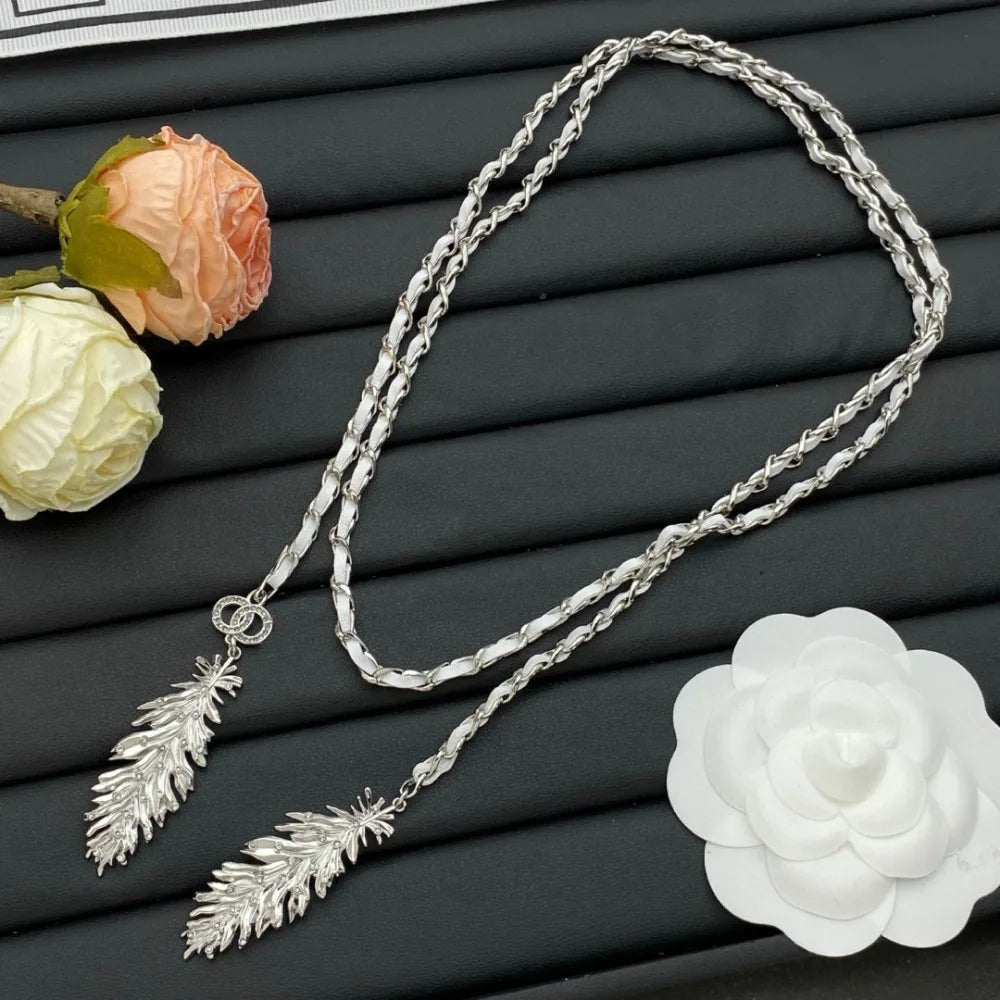 Pet And Lifestyle Depot Feather Elegant Necklace For Women