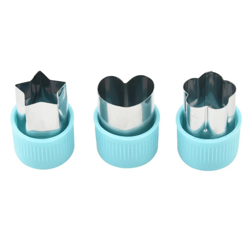 GOT-TOG Star Heart Shape Vegetable Cutter 3Pcs Stainless